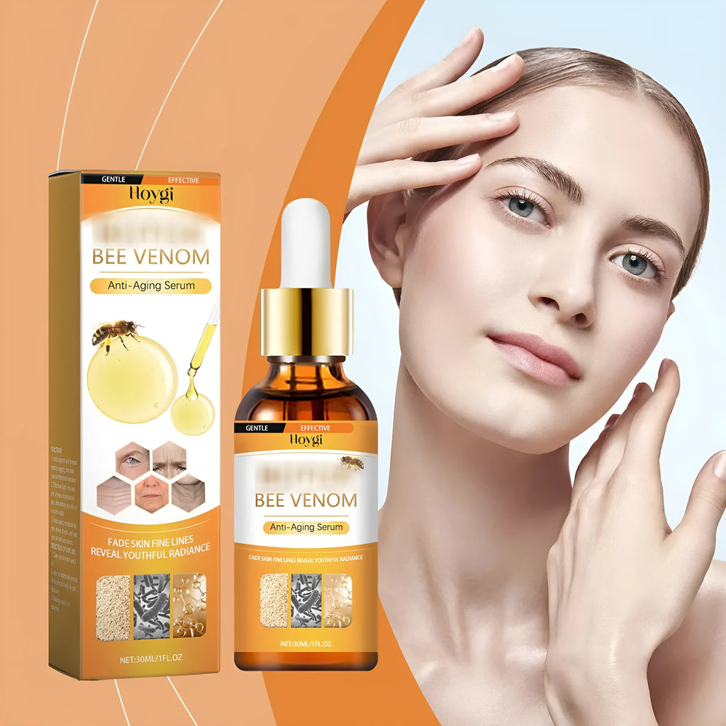 30ml anti-aging liquid bottle with hyaluronic acid and bee venom for facial skincare