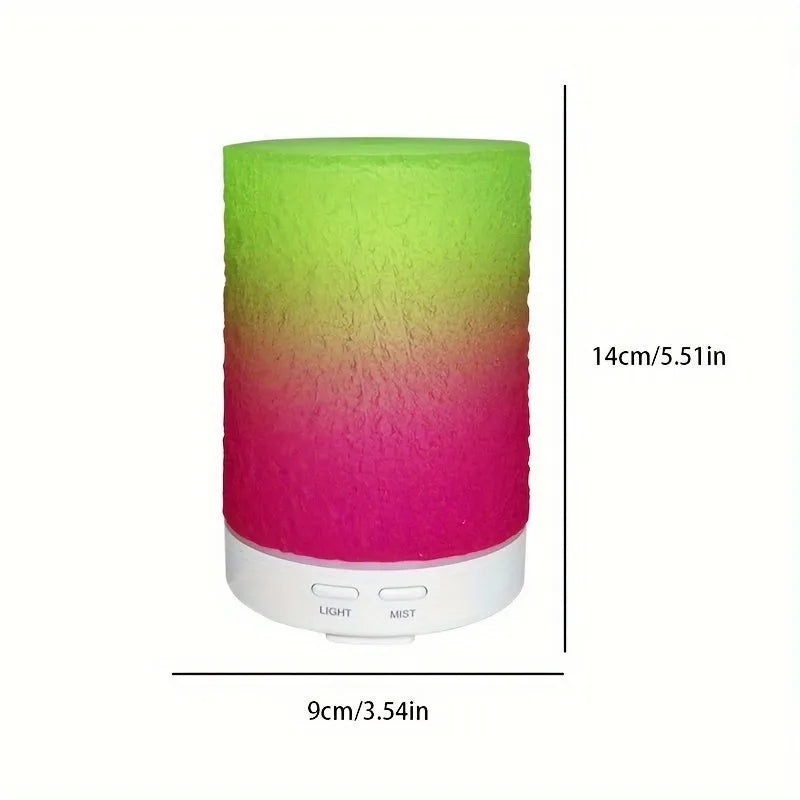 Electric humidifier for baby bedside with aromatherapy and ambient light, ABS resin body, red and green colour option