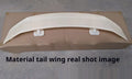 Universal punch-free ABS car spoiler in bright black, carbon, white, and blank finishes.