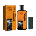 120ml glass oil film remover bottle and sponge for cleaning car windows