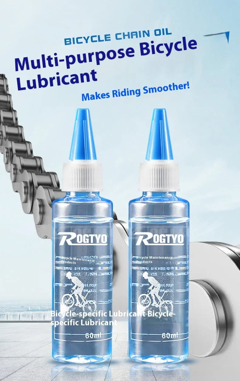 60ml bottle of bicycle chain lubrication oil for mountain bike maintenance
