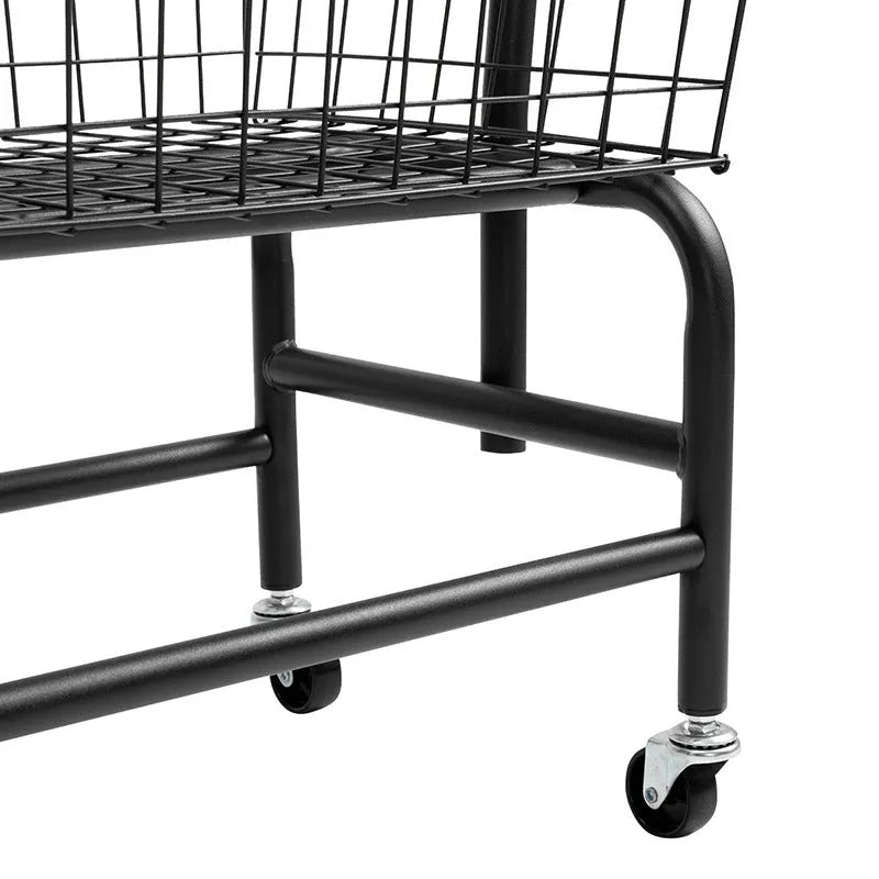 Single rod pulley storage clothes rail in white or black for hanging garments