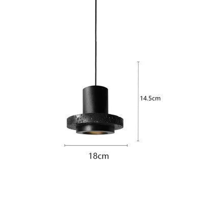 Industrial iron chandelier with adjustable height and LED light source for dining room or bar table