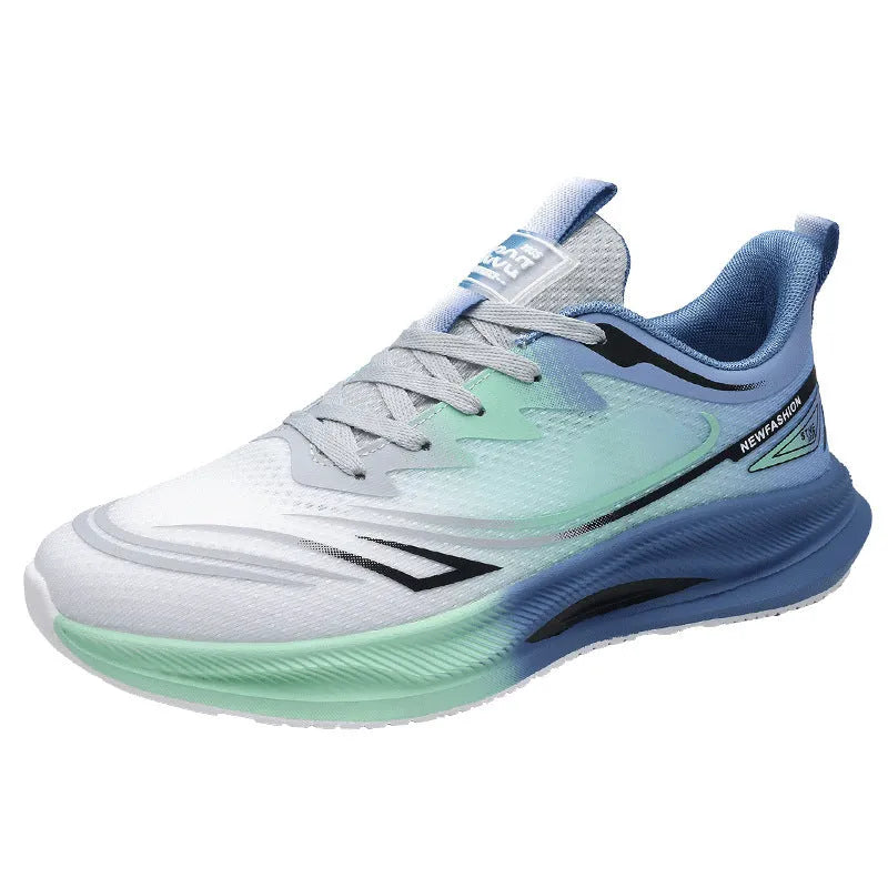 Men's black casual shoes with breathable mesh upper and rubber sole for summer wear
