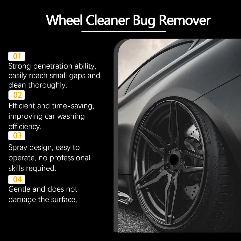 120ml water-based car wheel cleaner for brake dust removal on alloy wheels