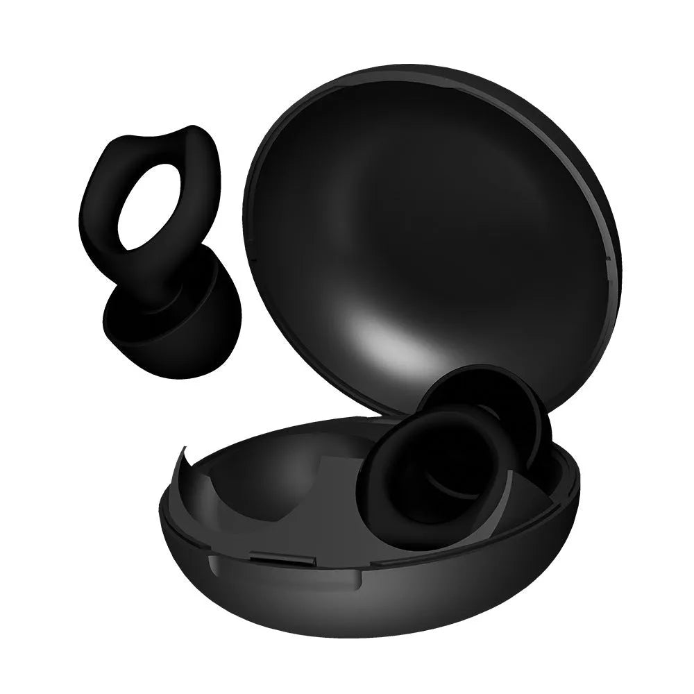 Super Anti-noise silicone soundproof earplugs in black, blue, green, purple and white colours with OPP packaging