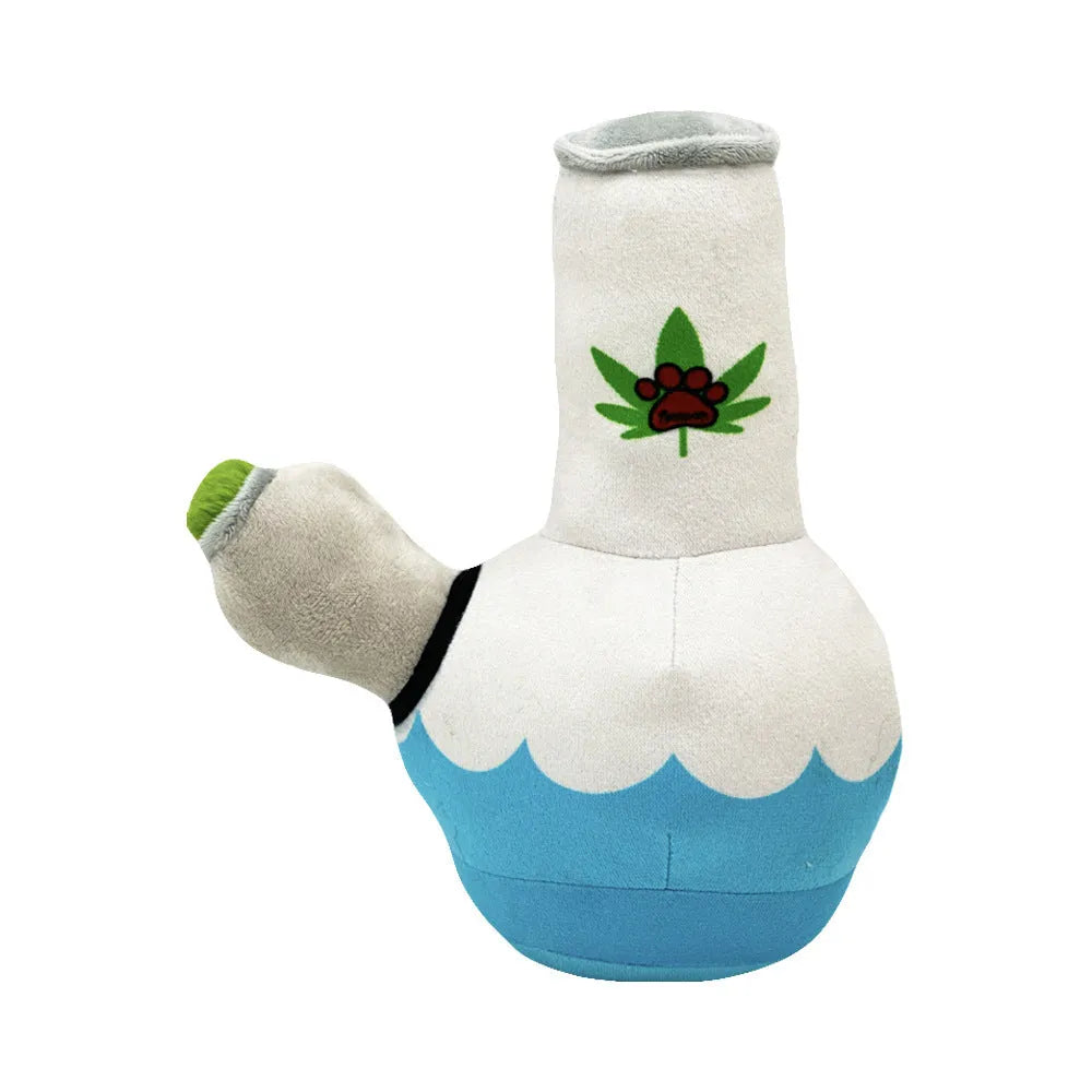 Kettle-shaped plush dog toy with squeaker, 24 cm bite-resistant pet chew toy