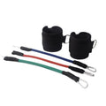 Black taekwondo training pull rope set for explosive leg force resistance training