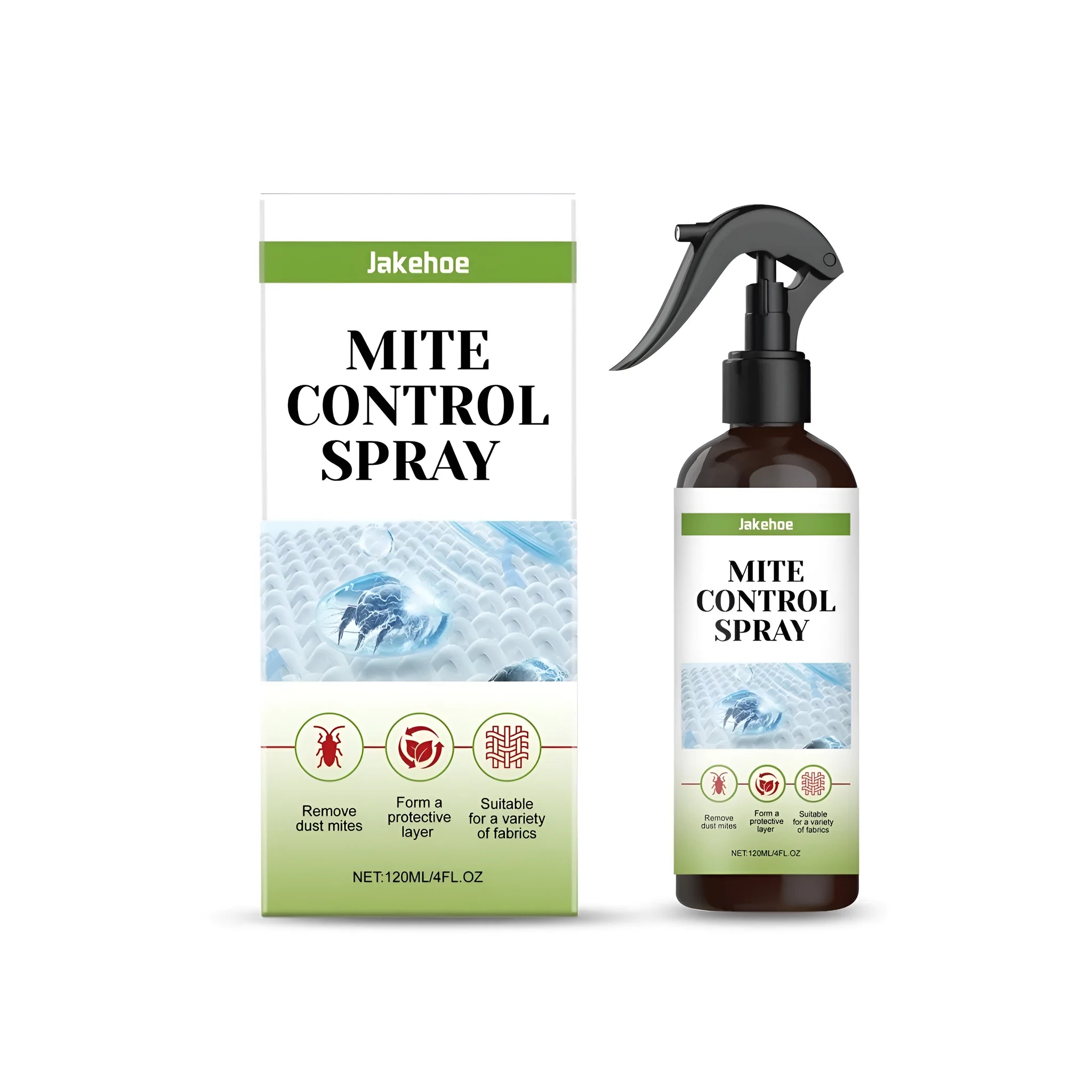 120ml mite control spray bottle with spray trigger for household surface treatment