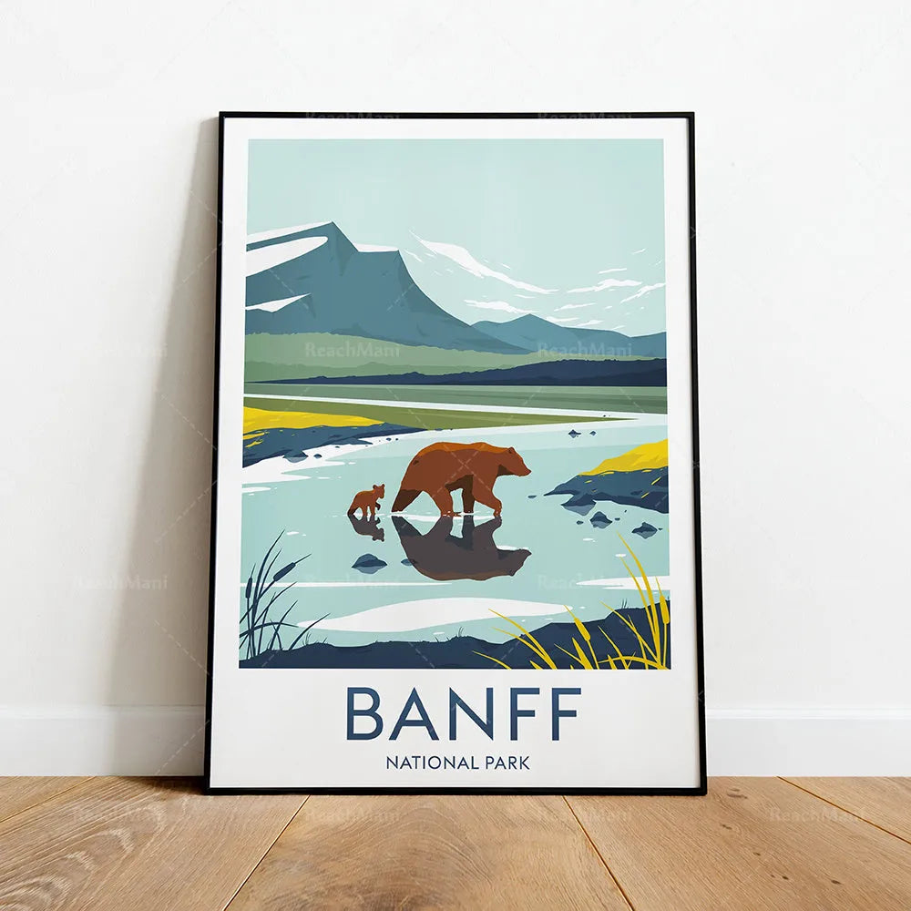 Frameless rectangular canvas wall art print in 50x70cm modern decorative style for living room