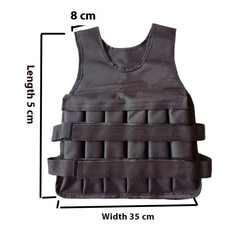 Children's thin shirt-style adjustable sand weight vest for training.