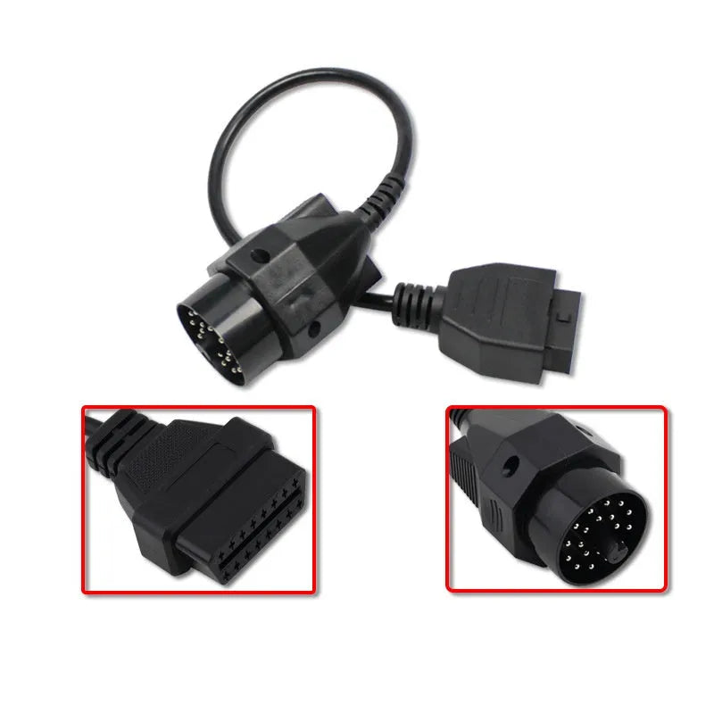 BMW 20-pin to OBD2 16-pin diagnostic adapter connector cable