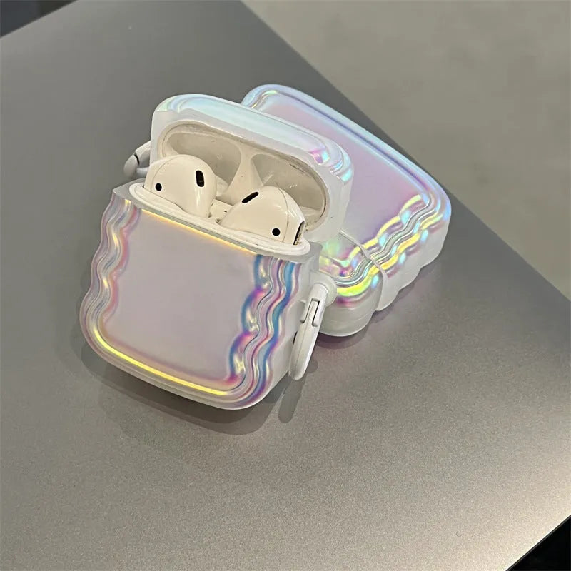Silicone protective case with laser pattern for Apple AirPods Pro2, New Generation 3, Pro and 1/2 models