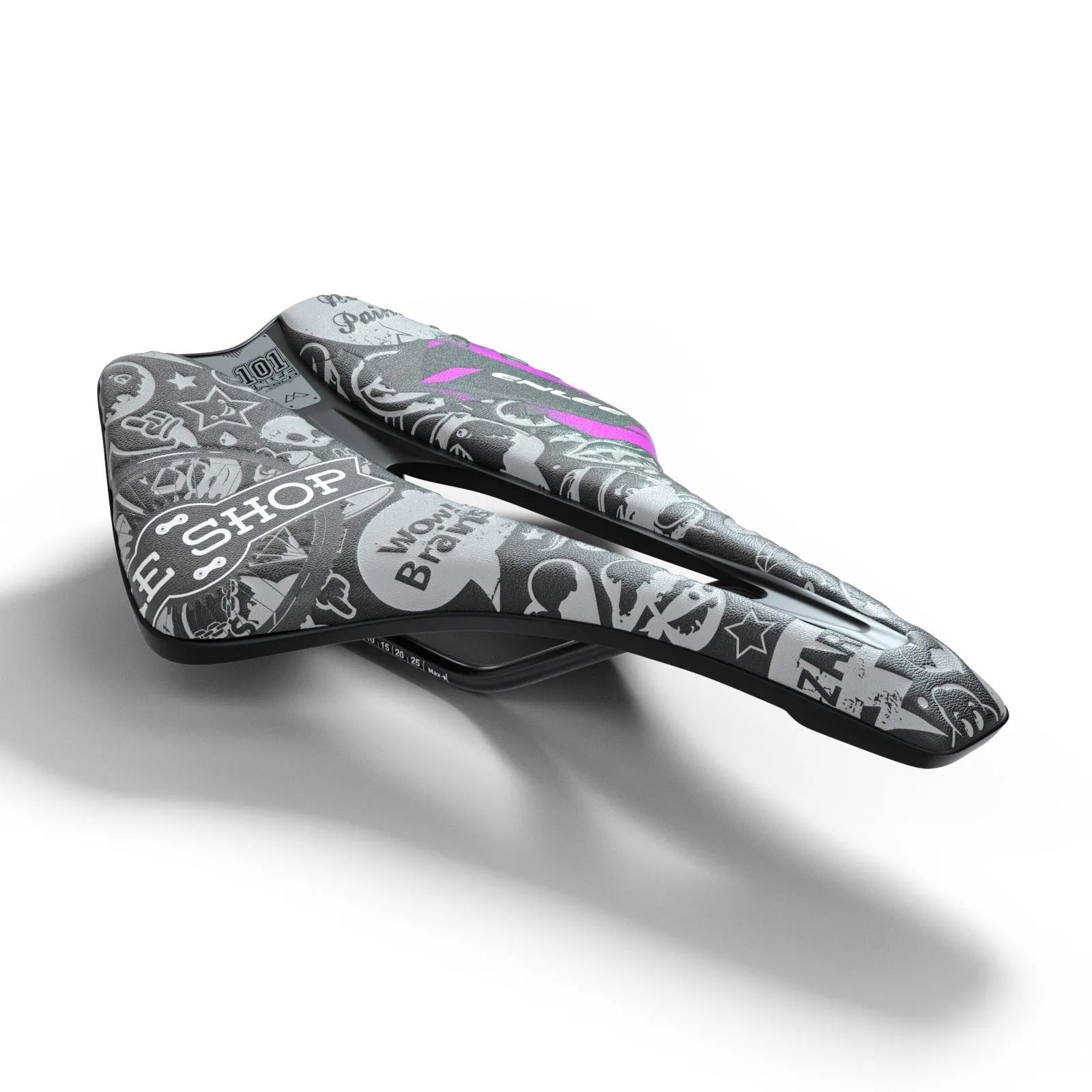 Bicycle saddle with ultra-light EVA cushion and hollow design in various colours