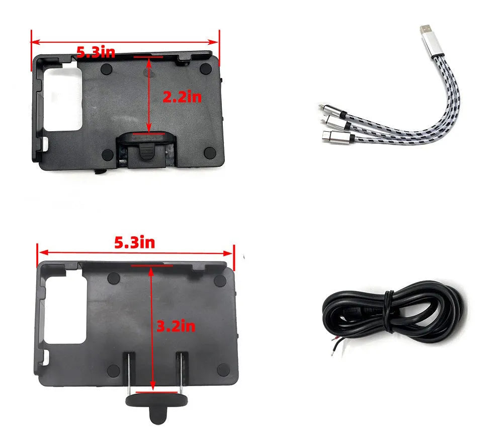 Black ABS plastic motorcycle navigation mounting bracket for BMW GS models
