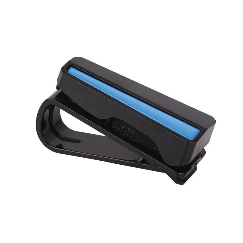 Car sunshade sunglasses holder multifunctional clip in black PC material