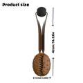 Brown coffee bean shaped dog chew toy made from TPR plastic with a rope knot texture.