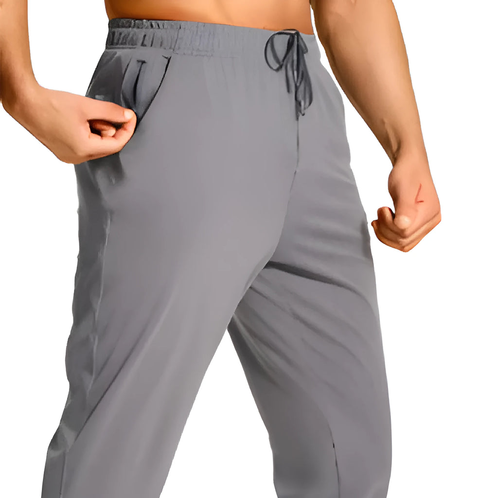 Men's loose fit casual trousers in polyester available in multiple colours and sizes