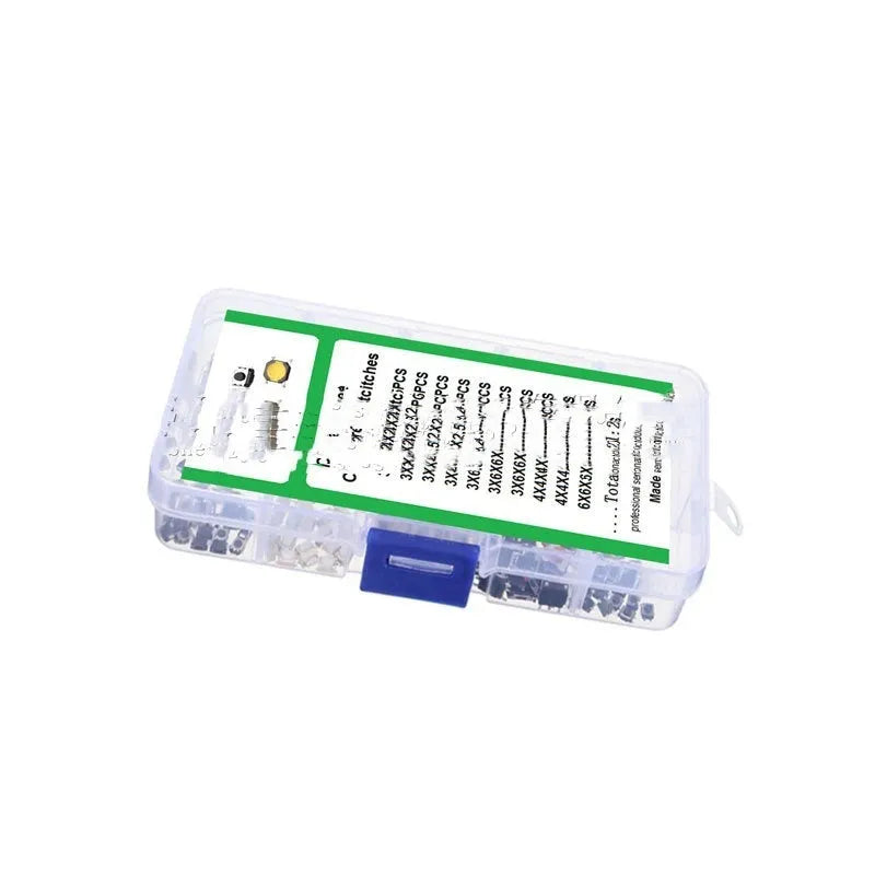 250 SMD patch button touch switches in box for electronic circuit board repair