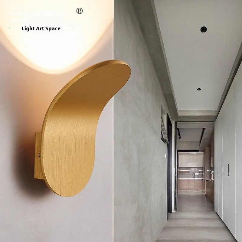 Modern simplicity style wall light bulb in brushed metallic and white colour finishes