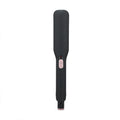 Black dual-use hair curler and straightener with 200°C PTC heating and LED display