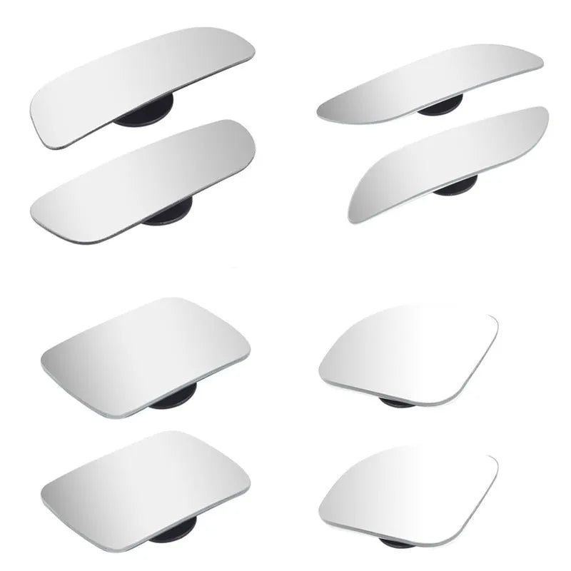 Black framed glass adjustable blind spot mirror for car rearview with DM series colour options