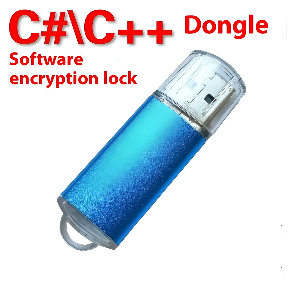 Metal shell USB encryption dongle for software protection with colour options shown