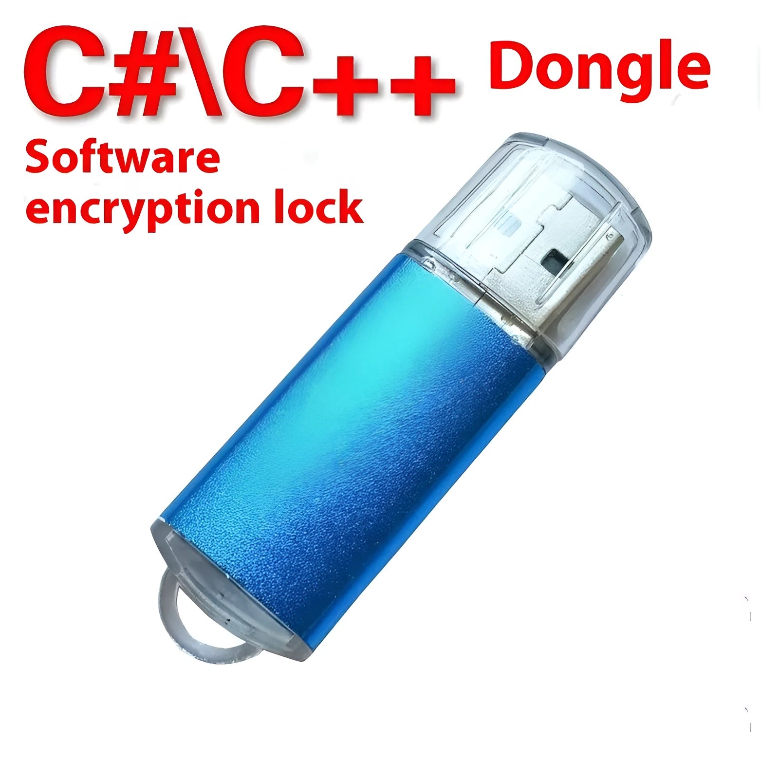 Metal shell USB encryption dongle for software protection with colour options shown