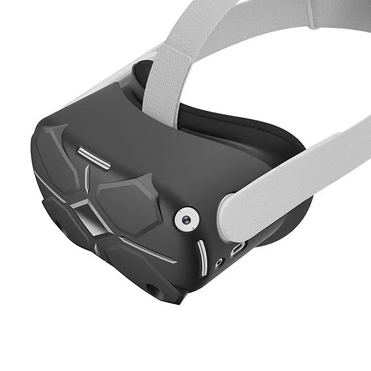 Black silicone eyewear host set with protective cover, eye mask, handles, and rocker button caps