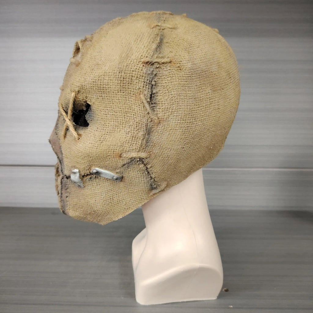 Scar skull latex horror mask for Halloween costumes measuring 31cm by 25cm