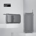 Drop-resistant TPU battery protective sleeve for Vision Pro in transparent gray with round buckle and cord