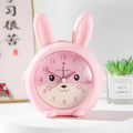 Children's cartoon alarm clock with night light in pink and blue colours