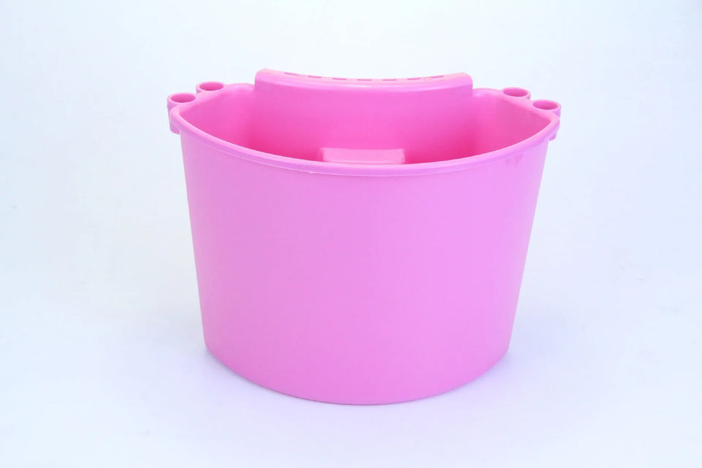 PP plastic car wash bucket with reinforced handle in choice of colours