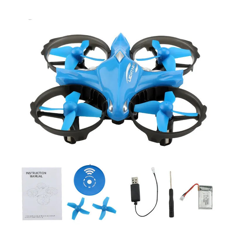 Four-axis UAV mini drone with intelligent gesture sensing, plastic body, under 30cm, available in induction version for teenagers