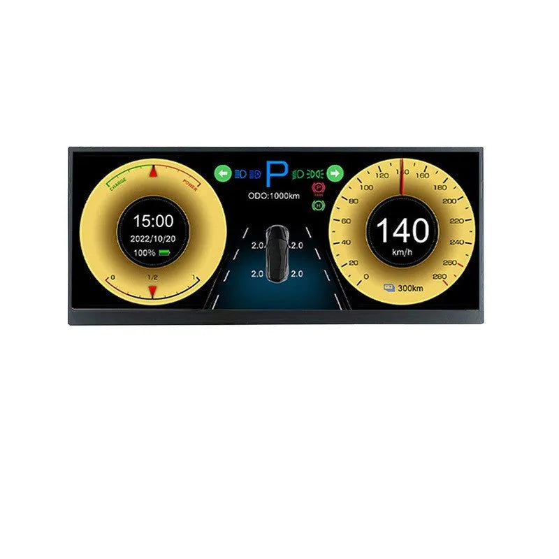 12.3 inch TFT LCD vehicle display screen with HD resolution for car dashboard installation