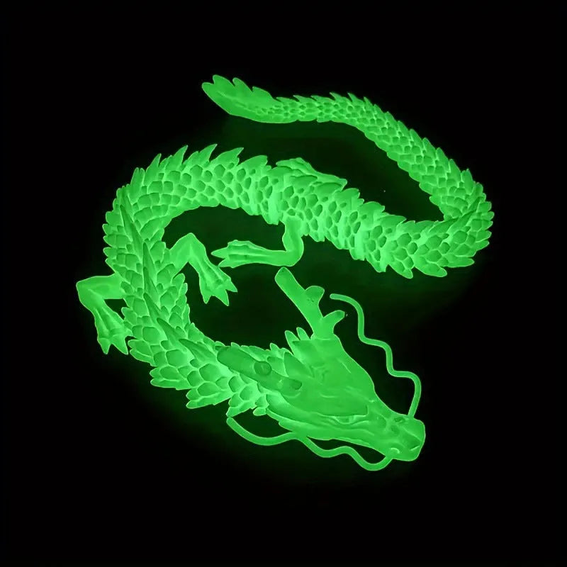 30cm long 3D-printed Chinese dragon car ornament in multiple colour options