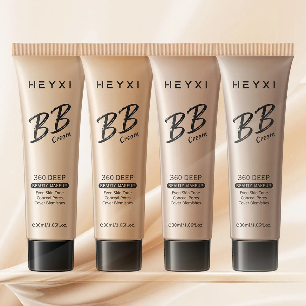 Waterproof sweat-proof BB cream in four shade colours 01 02 03 04