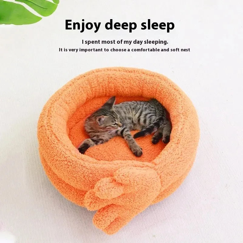 Yellow plush pet kennel mattress measuring 48x20 cm with removable pillow cushion