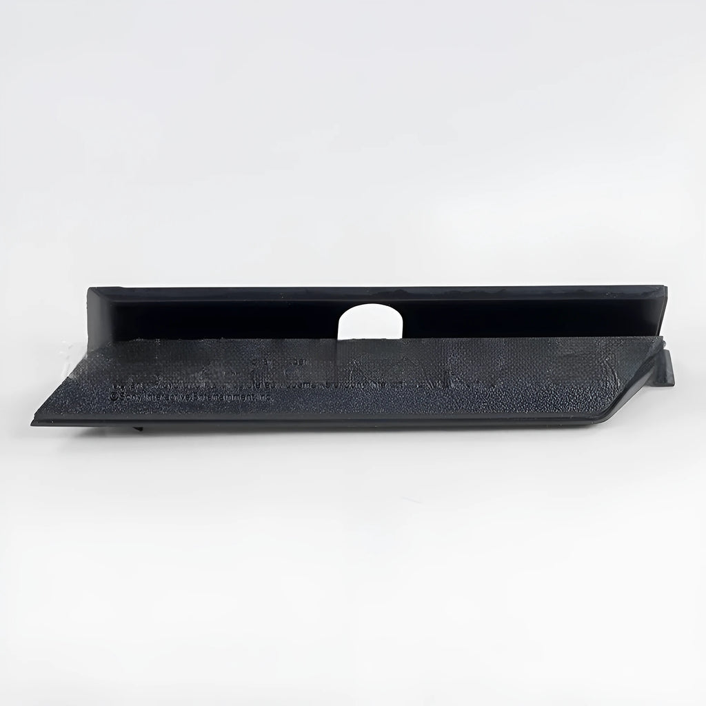 A black plastic hard drive cover or baffle bin for storing an internal hard disk.