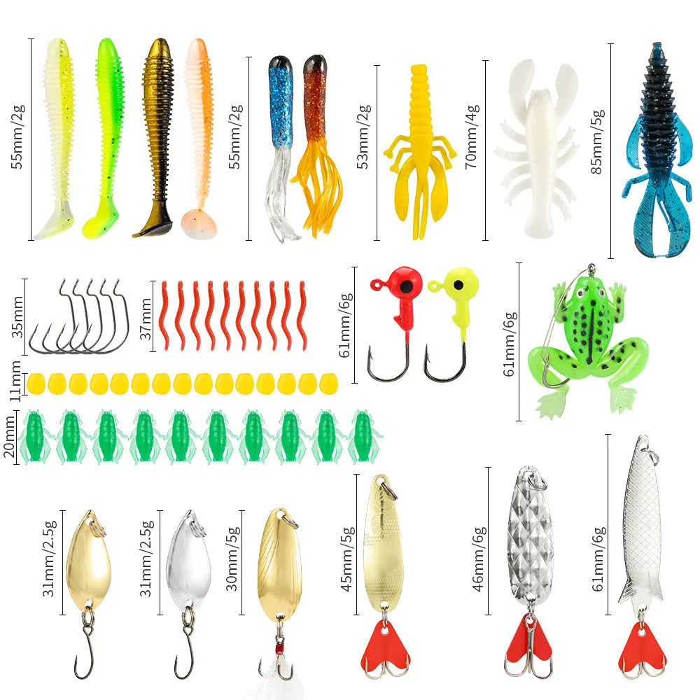 24-piece metal Christmas Mino Bog fishing blind box set in 01 Style colour