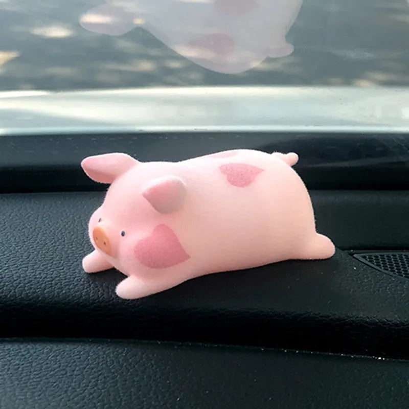 Cartoon pig resin car dashboard ornament decorative accessory