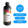 500ml bottle of Epson-compatible UV printer ink for XP600 TX800 models.