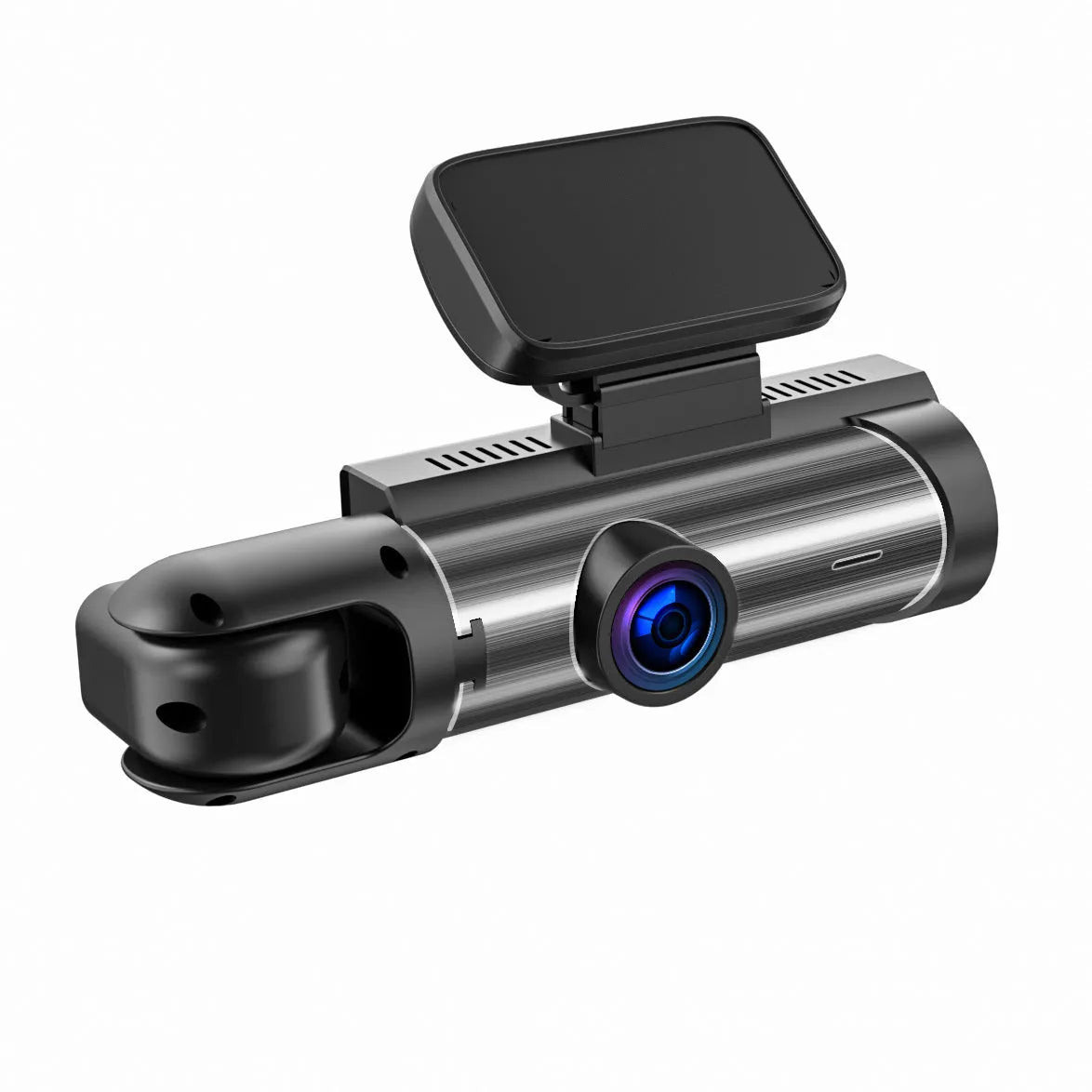 Dual-lens HD driving recorder with 3.5-inch screen mounted in vehicle