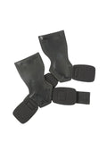 Black weightlifting booster hose with rubber palm protection and assist belts for grip training.