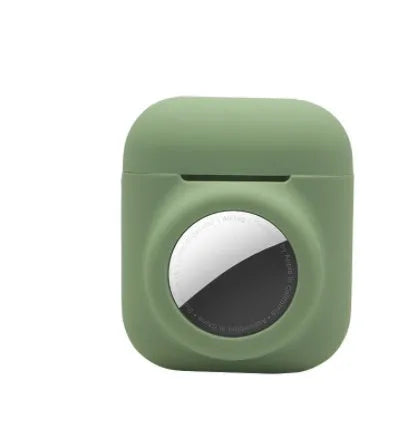 Silicone flip cover case for Apple AirTag in multiple colour options.