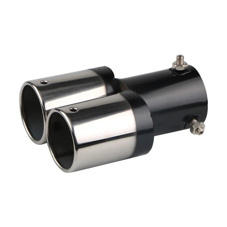 Stainless steel automobile exhaust pipe with universal fitment in multiple format and finish options