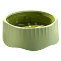 Slow feed pet bowl with removable obstacles in blue, green, pink or white