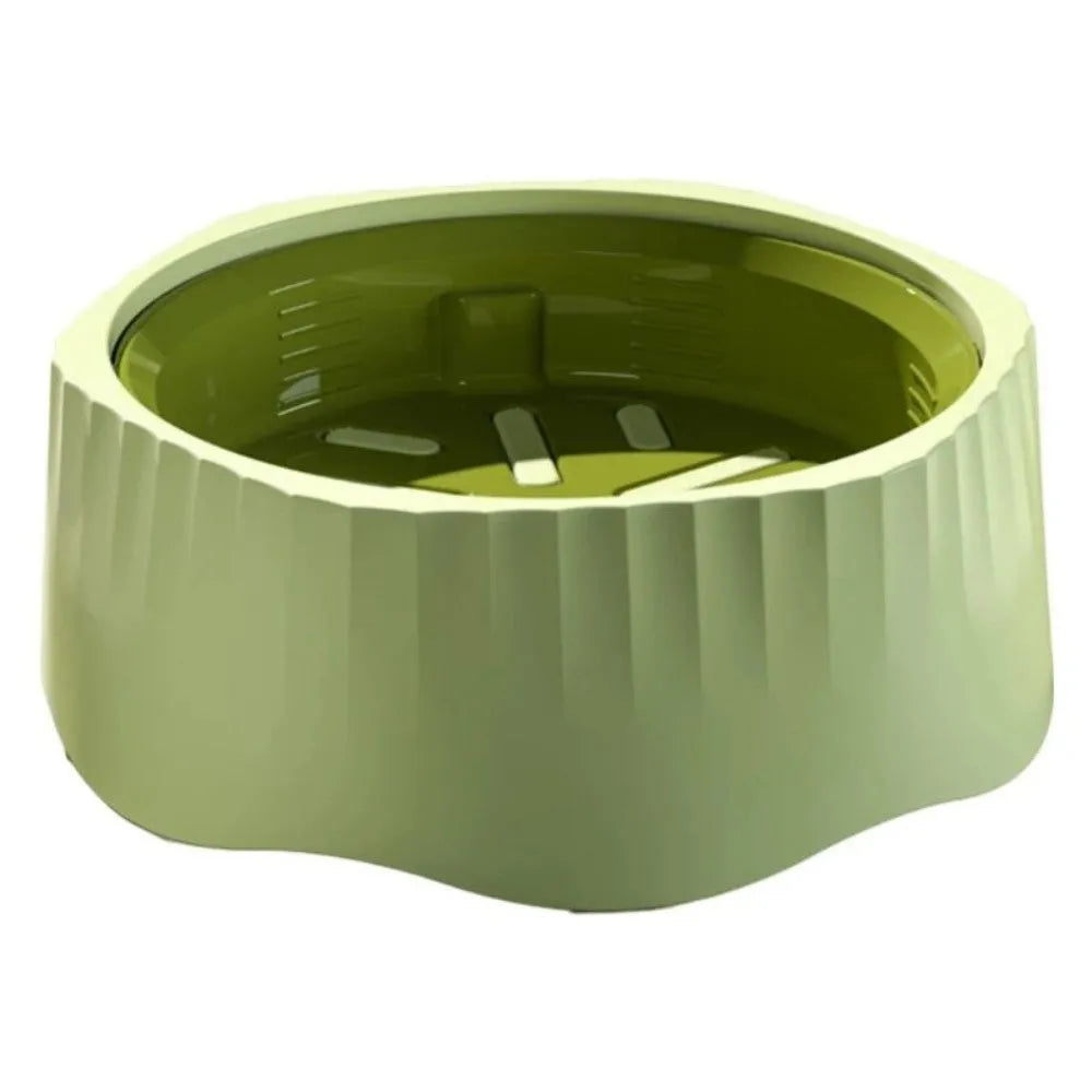 Slow feed pet bowl with removable obstacles in blue, green, pink or white