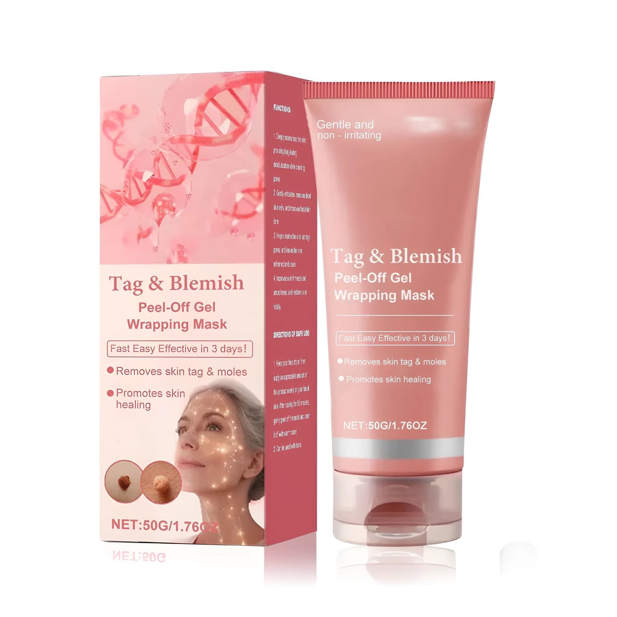 Single 50g tear-shaped sheet facial mask for moisturising and targeted skin treatment.