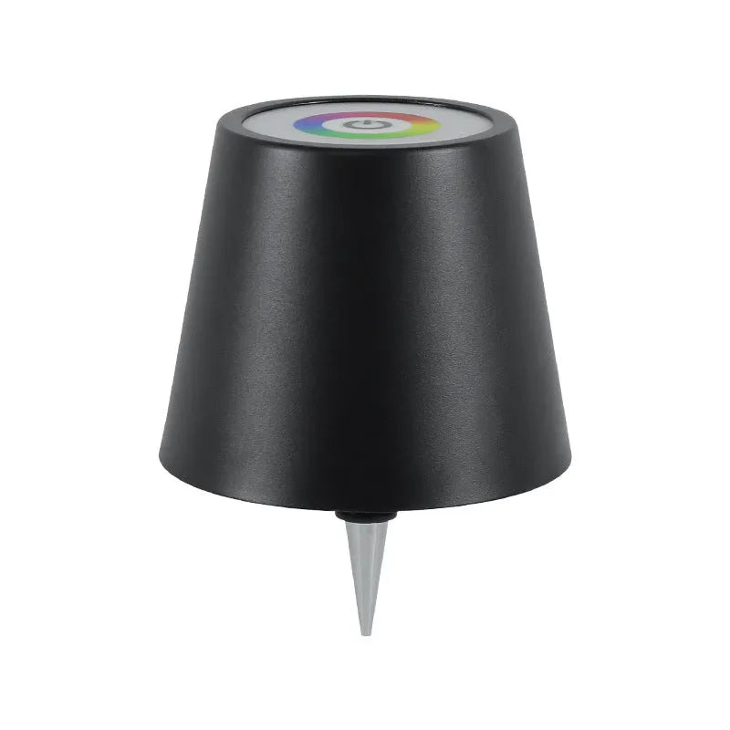 Plug-in Wine Bottle Lights Metal Wine Bottle Table Lamp Rechargeable RGB Tricolour Dimmable Creative Home Bar Decor Black White Gold Dark Blue Light Blue Green Pink Yellow Plastic Options 110V